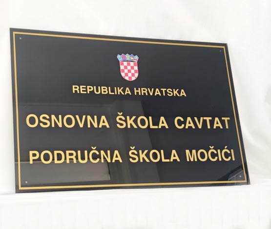 Natpisne ploče s grbom RH - 60x40cm - Slika 2