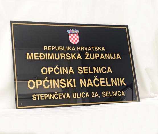 Natpisne ploče s grbom RH - 60x40cm - Slika 5