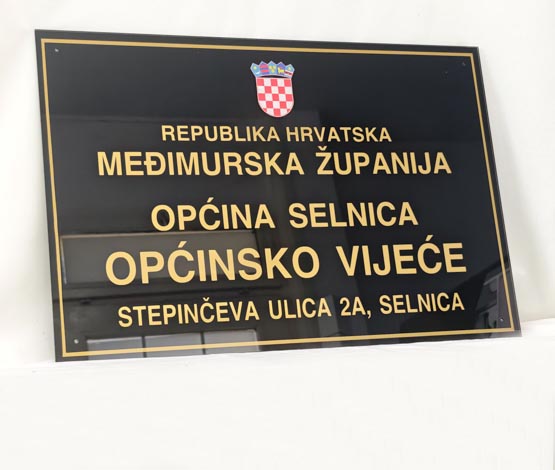 Natpisne ploče s grbom RH - 60x40cm - Slika 6
