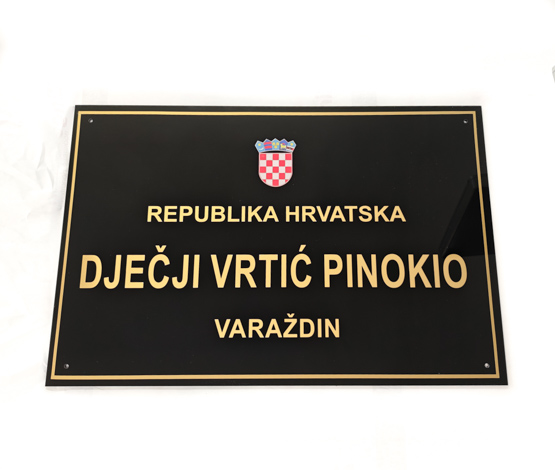 Natpisne ploče s grbom RH - 60x40cm - Slika 4